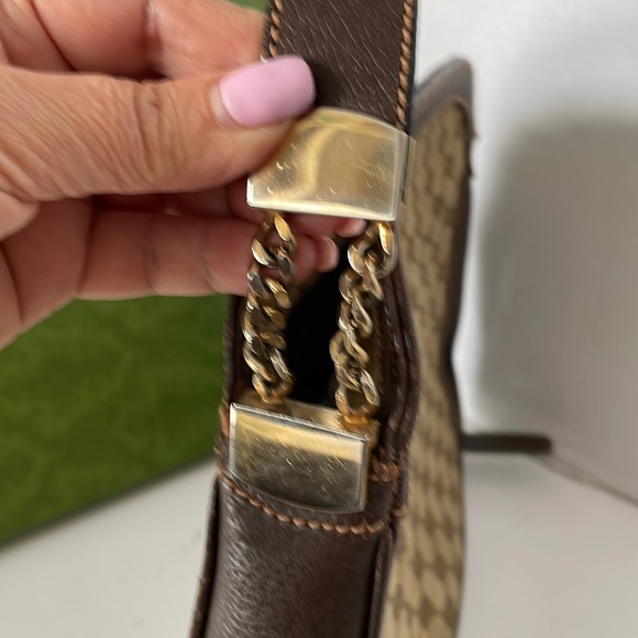 Authentic Gucci GG Canvas Leather Crossbody/Shoulder Bag . - Picture 8 of 17